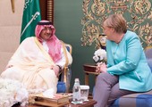 ولي العهد السعودي يبحث مع ميركل سبل تعزيز العلاقات الثنائية بين السعودية وألمانيا