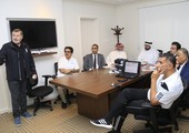 عيسى بن علي يستقبل المحاضر الدولي البروفيسور 