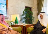 أمير الرياض يستعرض مع السفير البحريني العلاقات الثنائية