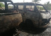 بالفيديو والصور... تضرر مركبتين بحريق اندلع فيهما بالغريفة
