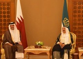أمير الكويت وأمير قطر يتبادلان الأحاديث بشأن الأمور التي عكست عمق العلاقات بين البلدين